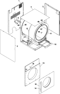 CABINET Diagram and Parts List for MLG33PDAWW  Maytag Dryer