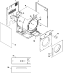 CABINET Diagram and Parts List for MDG51PNAWW  Maytag Dryer