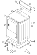 CABINET (FRONT) Diagram and Parts List for MDE10MNADW  Maytag Dryer