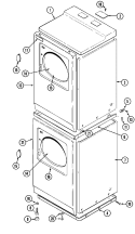 FRONT Diagram and Parts List for MDE13CSAKL  Maytag Dryer