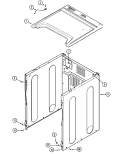 CABINET - FRONT Diagram and Parts List for MDG16PRBWW  Maytag Dryer