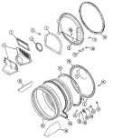 TUMBLER Diagram and Parts List for MDE16CSDGW  Maytag Dryer