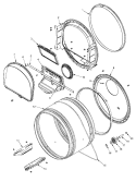 TUMBLER Diagram and Parts List for MLG23PDFWW  Maytag Dryer