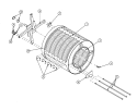 BASKET (TUMBLER) SUPPORT ASSEMBLY Diagram and Parts List for MDG170P1HW  Maytag Dryer