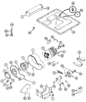 MOTOR DRIVE Diagram and Parts List for MDE12PDBEW  Maytag Dryer