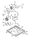 MOTOR DRIVE Diagram and Parts List for MDE16CSDGW  Maytag Dryer