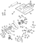 MOTOR DRIVE Diagram and Parts List for MDE10PSADW  Maytag Dryer