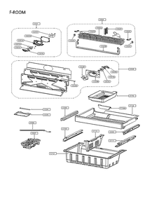 F-Room Diagram and Parts List for 11175032120  Kenmore Refrigerator