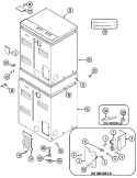 REAR Diagram and Parts List for MDE13PRACW  Maytag Dryer