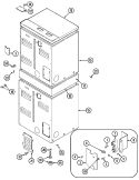 REAR Diagram and Parts List for MDE13PDBCL  Maytag Dryer