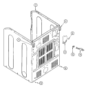 CABINET - REAR Diagram and Parts List for MDG16PRBWW  Maytag Dryer