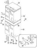 REAR Diagram and Parts List for MDE13MNADW  Maytag Dryer
