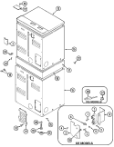 REAR Diagram and Parts List for MDE13PRBCW  Maytag Dryer