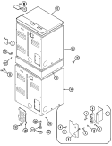 REAR Diagram and Parts List for MDE11MNAGW  Maytag Dryer