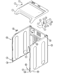 CABINET - FRONT Diagram and Parts List for MDE14PDADW  Maytag Dryer