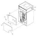 EXTENDED BACKGUARD ASSEMBLY Diagram and Parts List for MDG120P1HW  Maytag Dryer