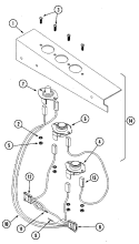 TEMP. SENSOR BRKT. ASSEMBLY (MLG32PDAWx) Diagram and Parts List for MLG32PDAWW  Maytag Dryer