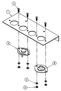 TEMP. SENSOR BRACKET ASSY. (MLG32PDBWx) Diagram and Parts List for MLG32PDAWW  Maytag Dryer