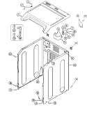 CABINET FRONT Diagram and Parts List for MDG21PDAGW  Maytag Dryer
