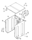 CABINET - FRONT (DRYER) Diagram and Parts List for MLG19PDDGW  Maytag Dryer