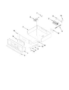 Control Panel Parts Diagram and Parts List for JJW9327DDS11  Jenn-Air Wall Oven