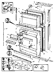 Refrigerator/doors Diagram and Parts List for JRT153LB M7C51B Jenn-Air Refrigerator