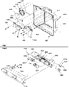 Ice & Water Cavity And Electronic Bracket Assy Diagram and Parts List for SRD520TW-P1308801WW  Amana Refrigerator