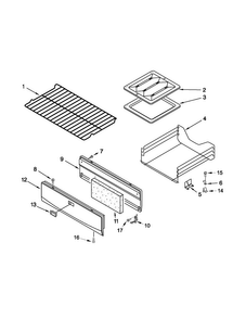 Oven And Broiler Parts Diagram and Parts List for CGR3300XDW0  Magic Chef Range