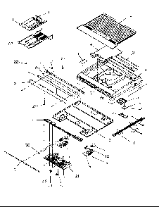 Divider Block Diagram and Parts List for GTG21B2L-P1193001WL  Amana Refrigerator