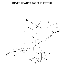 Dryer heating parts-electric Diagram and Parts List for YMED6230HC0  Maytag Dryer