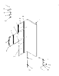 Refrigerator Door Hinge And Trim Parts Diagram and Parts List for SRD325S5W-P1199401WW  Amana Refrigerator