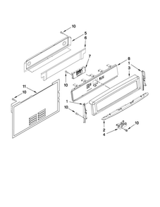 Part Location Diagram of W10207499 Whirlpool SWTCH-MEMB