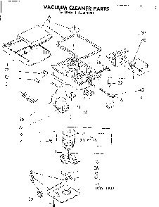 Base Assembly Diagram and Parts List for 1162280180  Kenmore Canister Vacuum