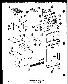 Section 11 Diagram and Parts List for ESRF-16W-AG-P60303-52WG  Amana Refrigerator