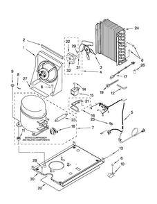 Unit Parts Diagram and Parts List for MIM1554XRS1  Maytag Ice Maker