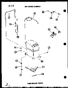 Compressor Parts Diagram and Parts List for 11-5J P54336-67R Amana Air Conditioner