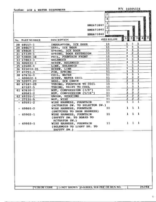 Ice And Water Dispenser Page 3 Diagram and Parts List for 671840  Admiral Refrigerator