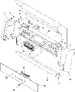 Backguard Diagram and Parts List for ARG7800E-P1143365NE  Amana Range
