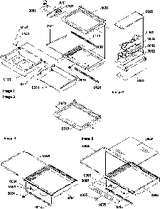 Deli, Shelves, Crisper Assemblies And Accessories Diagram and Parts List for SRDE528VW-P1320403WW  Amana Refrigerator