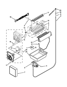Icemaker Parts Diagram and Parts List for JFC2290VPY5  Jenn-Air Refrigerator