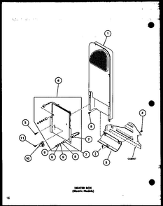 Section 10 Diagram and Parts List for LG2412 P7762218W W Amana Dryer