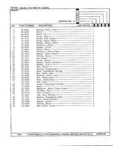 Base And Drive Parts Page 2 Diagram and Parts List for 6440A REV K Norge Washer