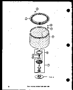 Section 9 Diagram and Parts List for TAA200 P75751-8W Amana Washer