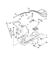 Control Parts Diagram and Parts List for MSF25D2EAS01  Maytag Refrigerator
