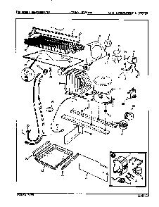 Unit Compartment & System Diagram and Parts List for NT21K9A 9A05C Admiral Refrigerator