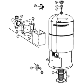 Parts Diagram and Parts List for EGWH0040XA P6819301F Amana Air Conditioner
