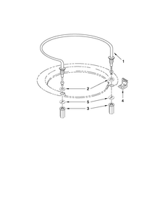 Heater Parts Diagram and Parts List for ADB1400AWB2  Amana Dishwasher