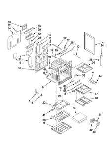 Part Location Diagram of 3807F644-45 Whirlpool SUPPORT- O