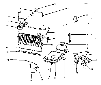 Part Location Diagram of 0-90006-119 Maytag Refrigerator compressor