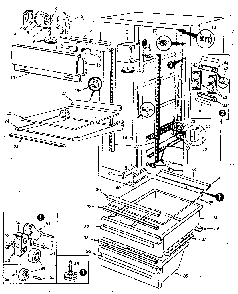 Refrigerator/fresh Food Compartment Diagram and Parts List for JRS202B M7N05A Jenn-Air Refrigerator